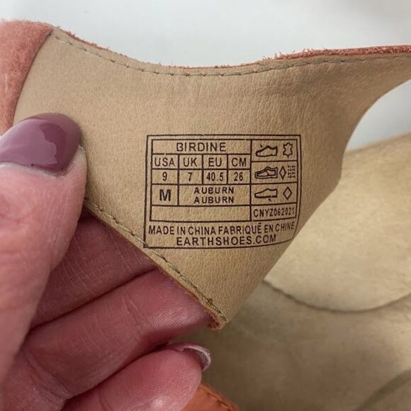 Earth Origins Birdine Leather Orange Casual Round Toe Sandals 9M - Picture 6 of 6